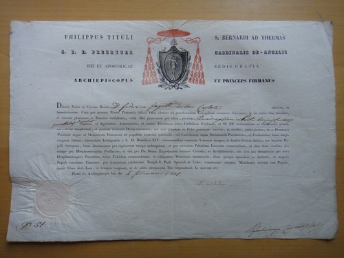 1847 cardinale filippo - filippo, de