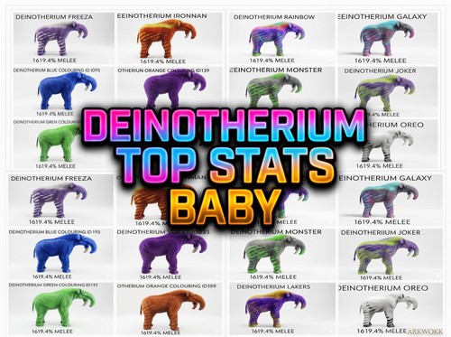 Deinotherium top stats baby - top,