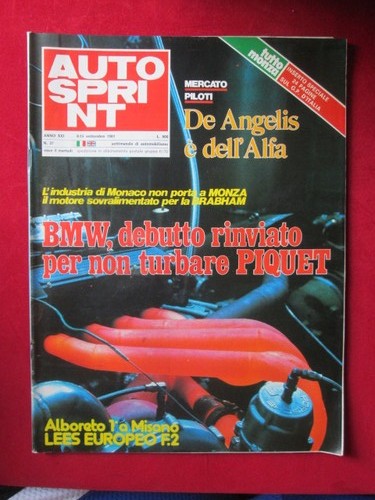 Autosprint 1981 bmw piquet - autosprint,